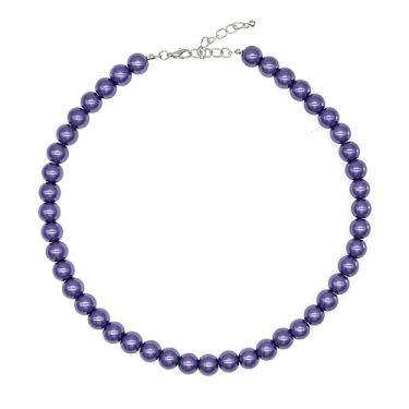 Imagem de JNF Colar de pérola grande para mulheres colar de pérola grossa colar grande falso colar e brincos conjunto de colar de pérolas dos anos 20 bijuteria fantasia, Pérolas de imitação, Sem Pedra Preciosa