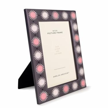 Imagem de AMÉLIN ARCHIVE Porta-retrato 10 x 15 cm, moldura pequena fofa em material de papel texturizado, La Fonda Del Sol