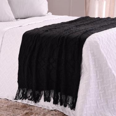 Imagem de Peseira Tricot Toque Super Macio 80x250 - Tessi, Preto
