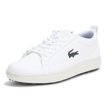 Imagem de Lacoste Tênis feminino G Elite, Branco/Cinza escuro, 36