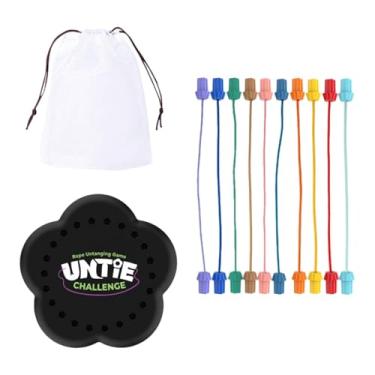 Imagem de YIJU Corda desveolando os nó de corda de brinquedo Classificando o teaser de jogo do cérebro Desarcie o jogo de desafio de quebra -cabeça de corda, Sem Disco de Penalidade