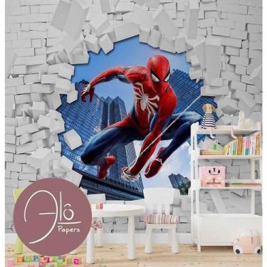 Imagem de Papel de Parede Infantil Homem Aranha AL 02 - AloPapers, 2,50m de larg
