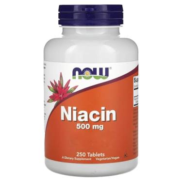 Imagem de NOW Foods Niacina 500mg (Vitamina B-3) 250 Tablets Importado