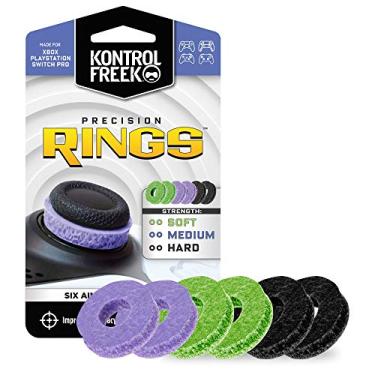 Imagem de KontrolFreek Precision Rings,Aim Assist Motion Control for Playstation 4 (PS4), PS5, Xbox One, XBX, Switch Pro & Scuf Controller (Black/Purple/Green)