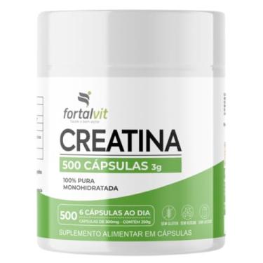 Imagem de Creatina 500 Cápsulas,100% Pura - Creatine Monohydrate 250g, Fortalvit