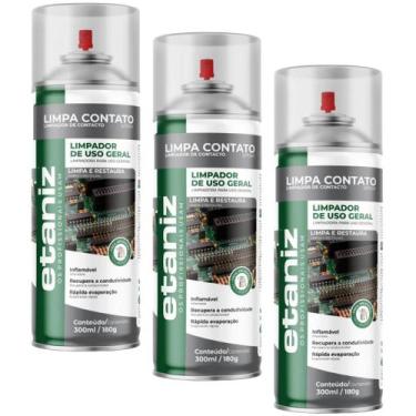 Imagem de Kit 3 Etaniz Limpa Contato Spray Chesiquimica 300ml