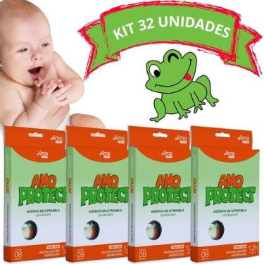 Imagem de Repelente Adesivo Eficiente Natural Original Sai Mosquito Amo Protect 