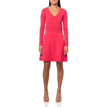 Imagem de BOSS Vestido feminino Fudino Stretch Viscose Sweater, Rosa jazzy, M