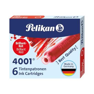 Imagem de Pelikan Cartucho Para Caneta Tinteiro 4001 Vermelho Tp/6