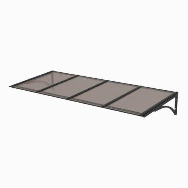 Imagem de Toldo Fixo Policarbonato Alveolar Bronze - 1,50m x 1,20m - Estrutura P