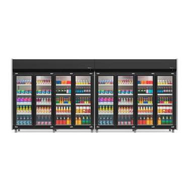 Imagem de Refrigerador Expositor Vertical 3160 Litros Preto 220V Gelopar GEAS-8P