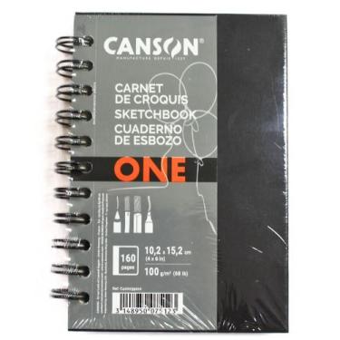 Imagem de Caderno Sketchbook Espiral One Espiral A6 c/ 80 Folhas - CANSON