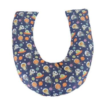 Imagem de Almofada Amamentação para Bebê Menino Sublimada - Carinha de Anjo, Ast