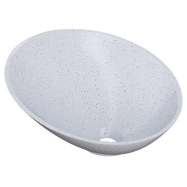 Imagem de Cuba Pia Para Banheiro Meia Lua 39cm Thaís C08 Branco Granit - Mpozena