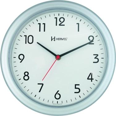 Imagem de Relógio De Parede Quartz 28 Cm Prata - Prata