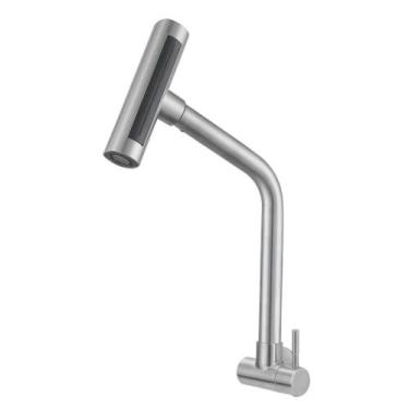 Imagem de Torneira Cozinha Gourmet  Parede 4 Jatos Inox 304 Escovado - Modelar
