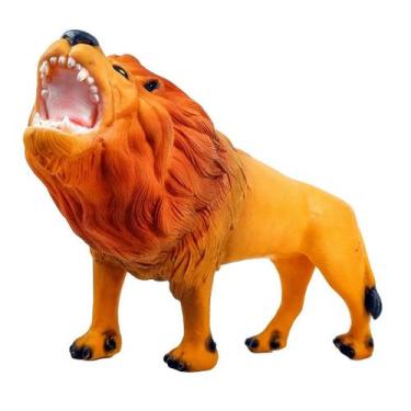 Imagem de Leão De Vinil Macio Emborrachado Real Animals Selvagem - Bee Toys