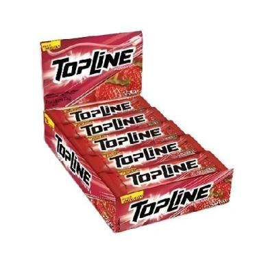 Imagem de Chiclete Topline Sabor Morango - Display com 20 UN - Arcor