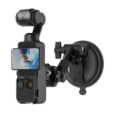 Imagem de SUREWO Suporte de ventosa Pocket 3, kit de suporte de painel de para-brisa para carro com adaptador de expansão para DJI Osmo Pocket 3, GoPro Hero 13/12/11/10/9/8, DJI Action 5 Pro/4/3 acessórios