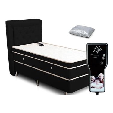 Imagem de Colchão Magnético Solteiro Massageador Terapeutico 88 Preto