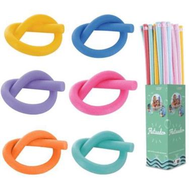 Imagem de Kit 12 Boias Espaguete Macarrao Flutuador Aquatico Piscinas