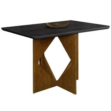 Imagem de Mesa Madrid 160x80cm Minas Plac Cor Cinamomo Preto