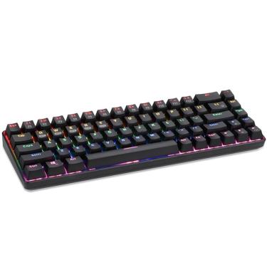 Imagem de Teclado mecânico Teclado com fio sem fio do modo do multi dispositivo 3 de 68 teclas