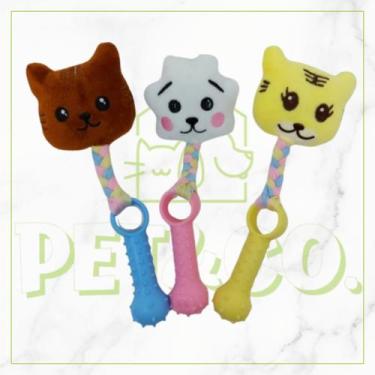 Imagem de Pelúcia com Mordedor Chupeta para Gatos e Cachorros Modelos Variados -