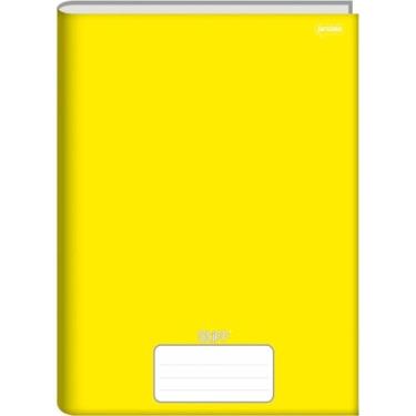 Imagem de Caderno Brochurão, jandaia 00057-11, Amarelo, Pacote com 10 Unidades
