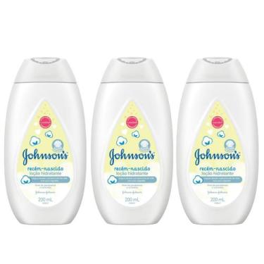 Imagem de 3 johnson's loção hidratante uso diário recém nascido 200ml - johnson 