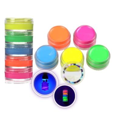 Imagem de Tinta Neon Brilha na Luz Negra Maquiagem Artística 10 Unid