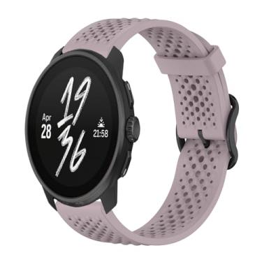 Imagem de Gheper Pulseira de substituição compatível com Suunto Race/Race S/Vertical/9 Peak Pro/9 Peak/5 Peak, acessório para smartwatch, de silicone macio, respirável, 22 mm