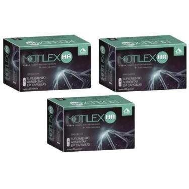 Imagem de Kit 3 caixas Motilex HA Colágeno Não Hidrolisado+Ácido Hialurônico 60 