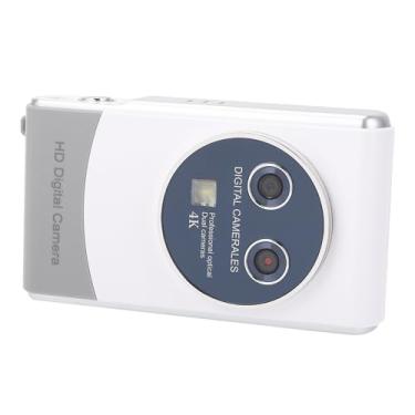 Imagem de 18x Zoom HD Câmera Digital 36MP 1080p Câmeras Portáteis Auto Selfie para Fotografia de Viagem - Câmera de Vídeo de Viagem Compacta Com Flash (Branco)