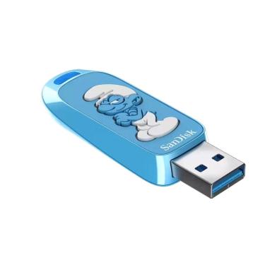 Imagem de Pen drive 64GB USB 3.2 Sandisk Smurf Edition SDCZIS-064G-G46