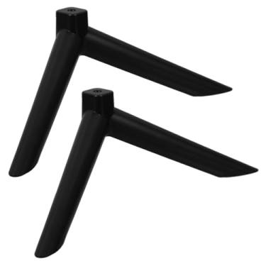Imagem de Alipis 1 par de base de suporte de TV, suporte de pedestal resistente para telas planas, fácil instalação, pés de TV de substituição resistentes compatíveis com vários