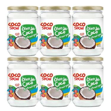 Imagem de Kit C6 Óleo de Coco Extravirgem 500ml  Coco Show - Copra