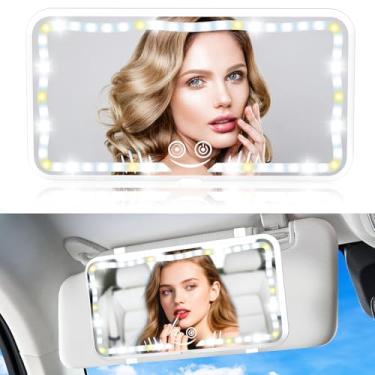 Imagem de Luz espelhada para viseira de carro (branca)