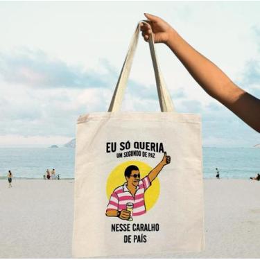 Imagem de Bolsa Ecobag 100% algodão tema Zeca Pagodinho - armazze
