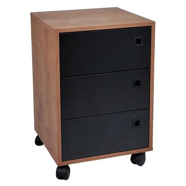 Imagem de Gaveteiro Roma - Marrom-preto