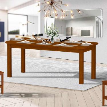 Imagem de Mesa De Jantar 8 Lugares Madeira Maciça 200cm Mel Safira Nemargi
