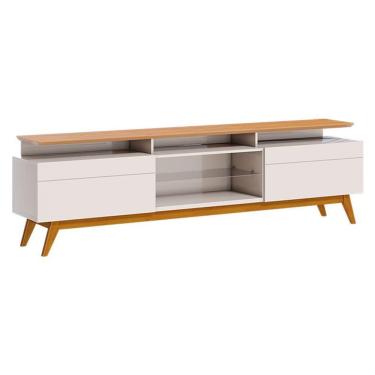 Imagem de Rack Bancada Classic 2 Gavetas Com Nicho 1.8 Off White Nature - Imcal