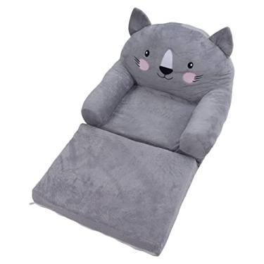 Imagem de Sofá Infantil, Garça de Desenho Animado de Cadeira Criança Portátil Portátil para Leitura (2 Nível)