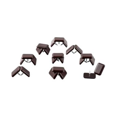 Imagem de Furnigear Deslizadores De Móveis - Pregos Teflon Para Cadeiras, Carpetes E Pisos Madeira Mova Seu Melhor Protetor Com Facilidade Segurança (Prego 1X1-3/8, Marrom, Pacote 24 Unidades)