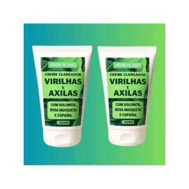 Imagem de Kit 2 Creme Clareador de Virilhas e Axilas Amazônico 100ml Clareia man