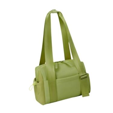 Imagem de Vaveren Bolsa de ginástica com alça ajustável, bolsa de ombro para ioga, natação, namoro, treino, compras, Verde