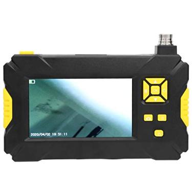Imagem de BTER Endoscópio industrial, tela LCD de 4,3 polegadas, câmera endoscópio de esgoto 1920 x 1080p, câmera de inspeção de boroscópio digital USB com 6 luzes de LED, lente impermeável, bateria de 2600 mAh para encanamento de drenagem (2 m)
