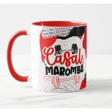 Imagem de Caneca Casal Maromba Fitness Int Vermelho