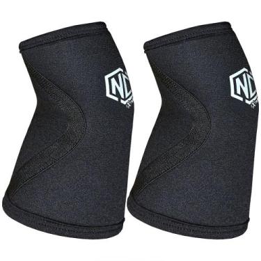 Imagem de Cotoveleira Alta Performance Bodybuilding 5mm - NC EXTREME, G, Preto