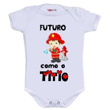 Imagem de Body Divertido - Bombeiro Como Titio - KALUNDU KIDS, M